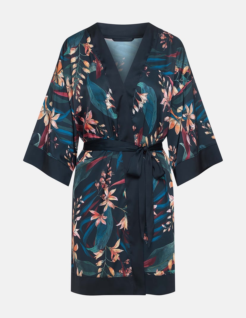 Morgenmantel Magnet Navy-Blau 7