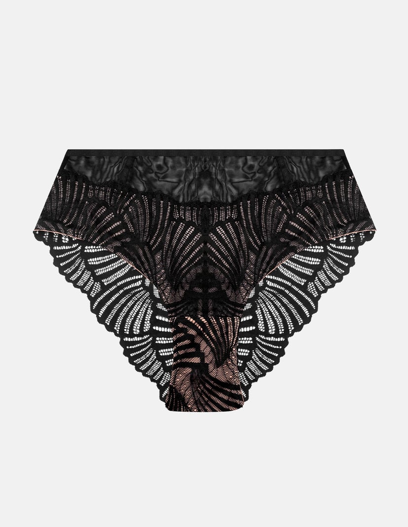 High-waisted briefs Inspire black and gold 6