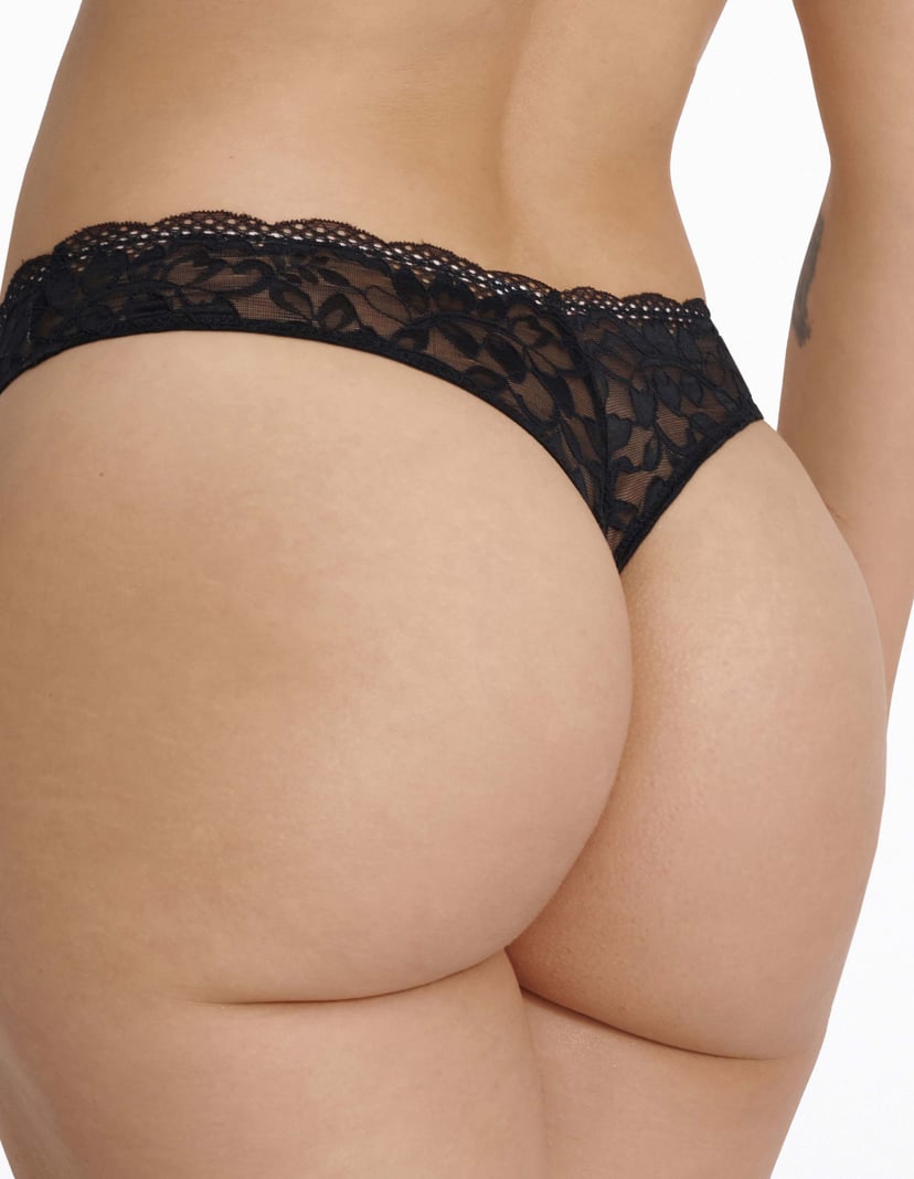 Thongs Klara black and gold 4