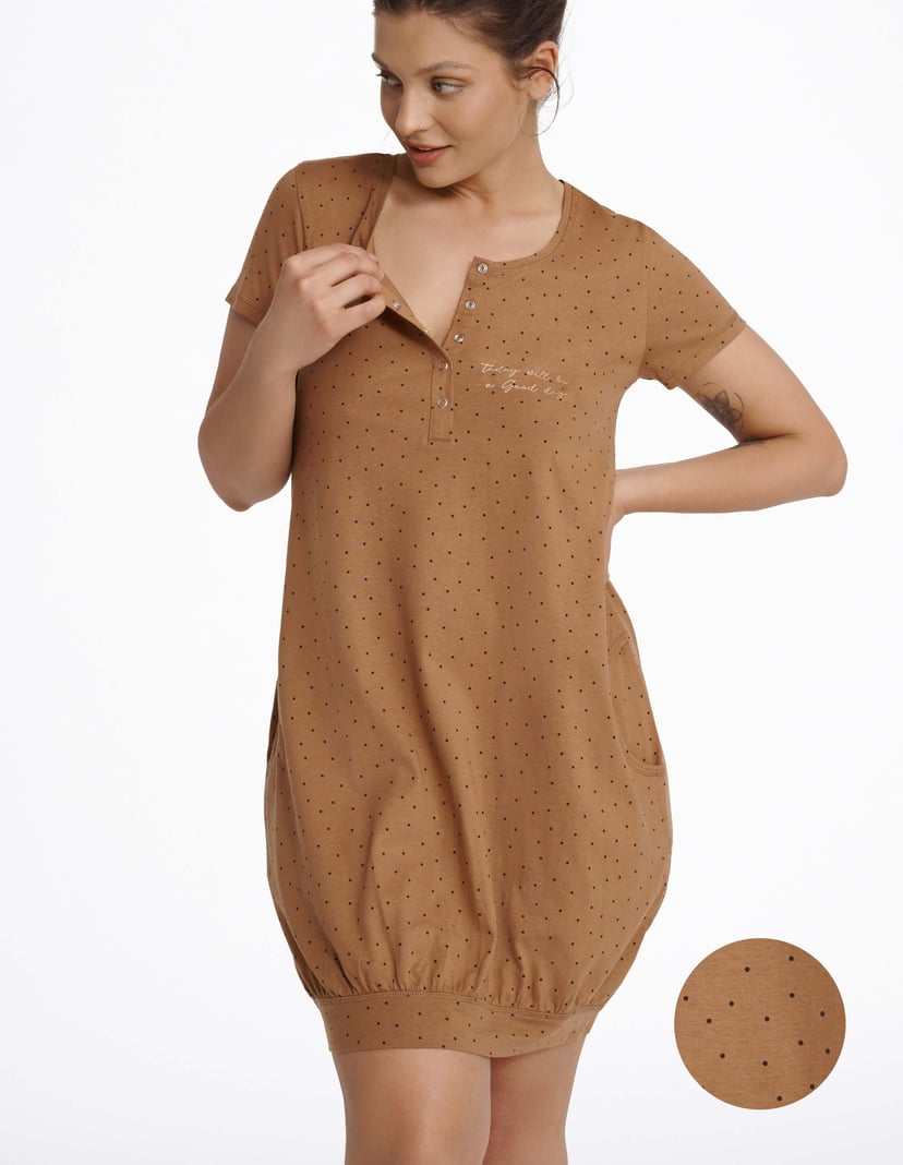 Nightdress Morning brown 1