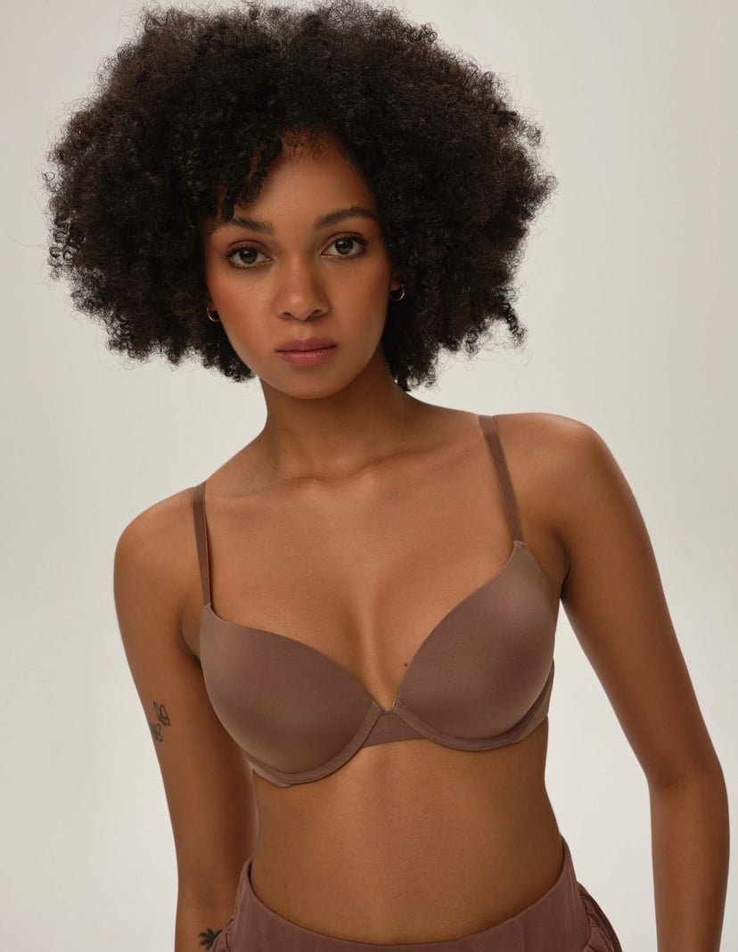 Biustonosz push-up Bloovii Octeem brązowy 2