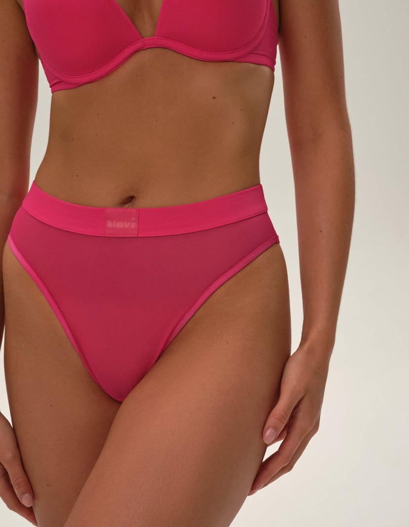 High-waisted panties Bloovii Oui pink 2