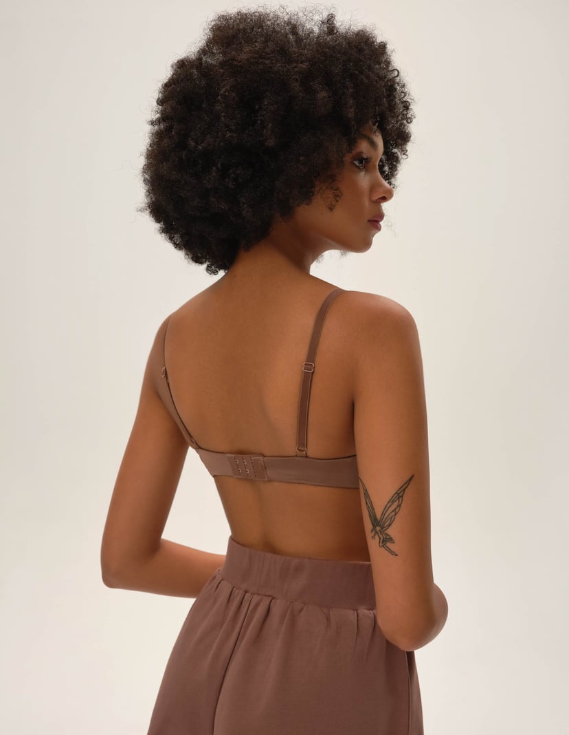 Biustonosz push-up Bloovii Octeem brązowy 3