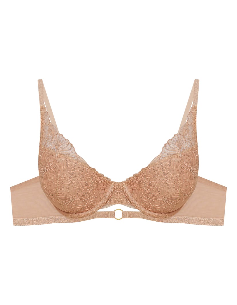 Biustonosz push-up Ombre beżowy 5