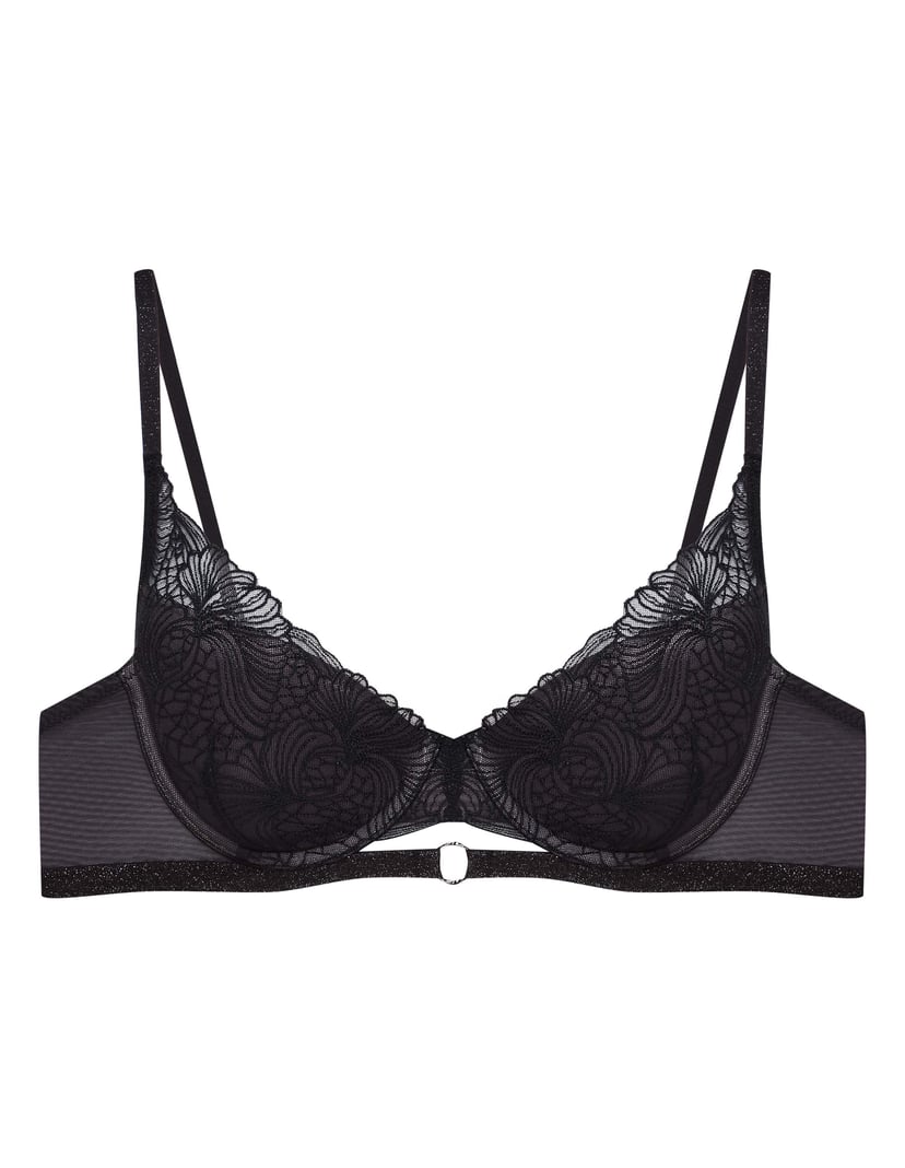 Biustonosz push-up Ombre czarny 5