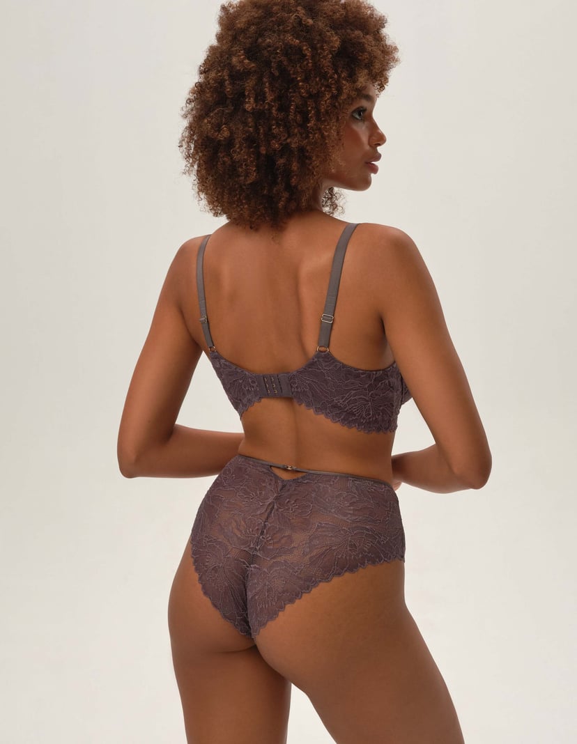 High-waisted panties Idylla Grey 3