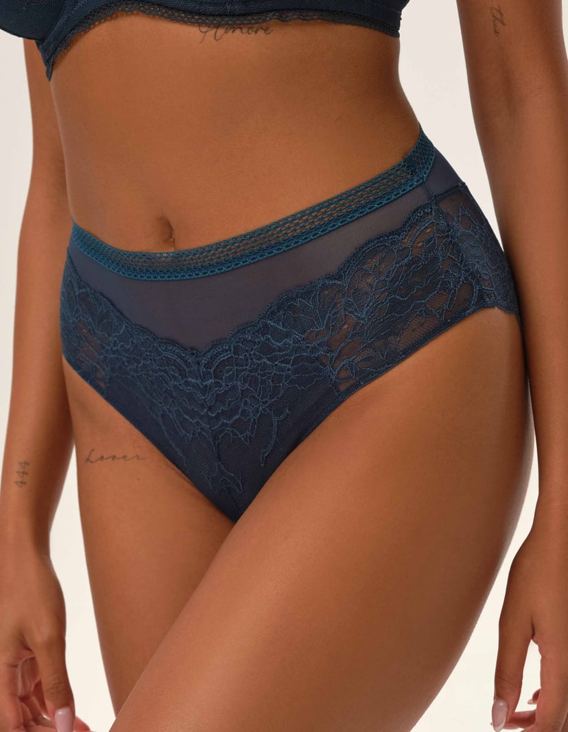 Majtki z wysokim stanem Intonation zielony 2