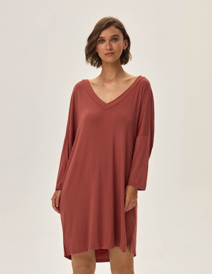 Nightgown Jannet maroon 1