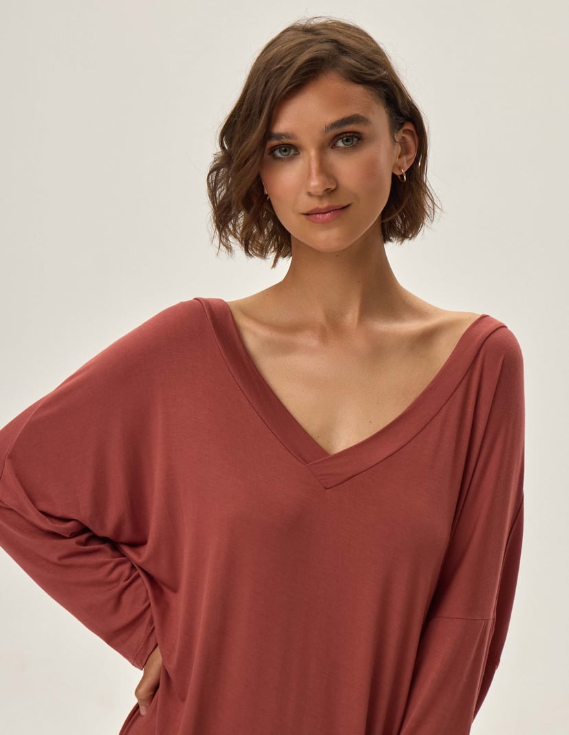 Nightgown Jannet maroon 2