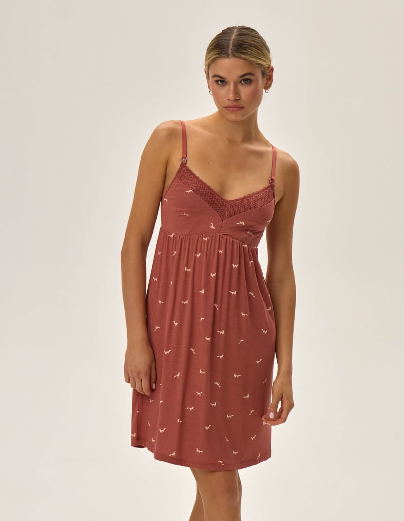 Nightgown Jayden maroon 1