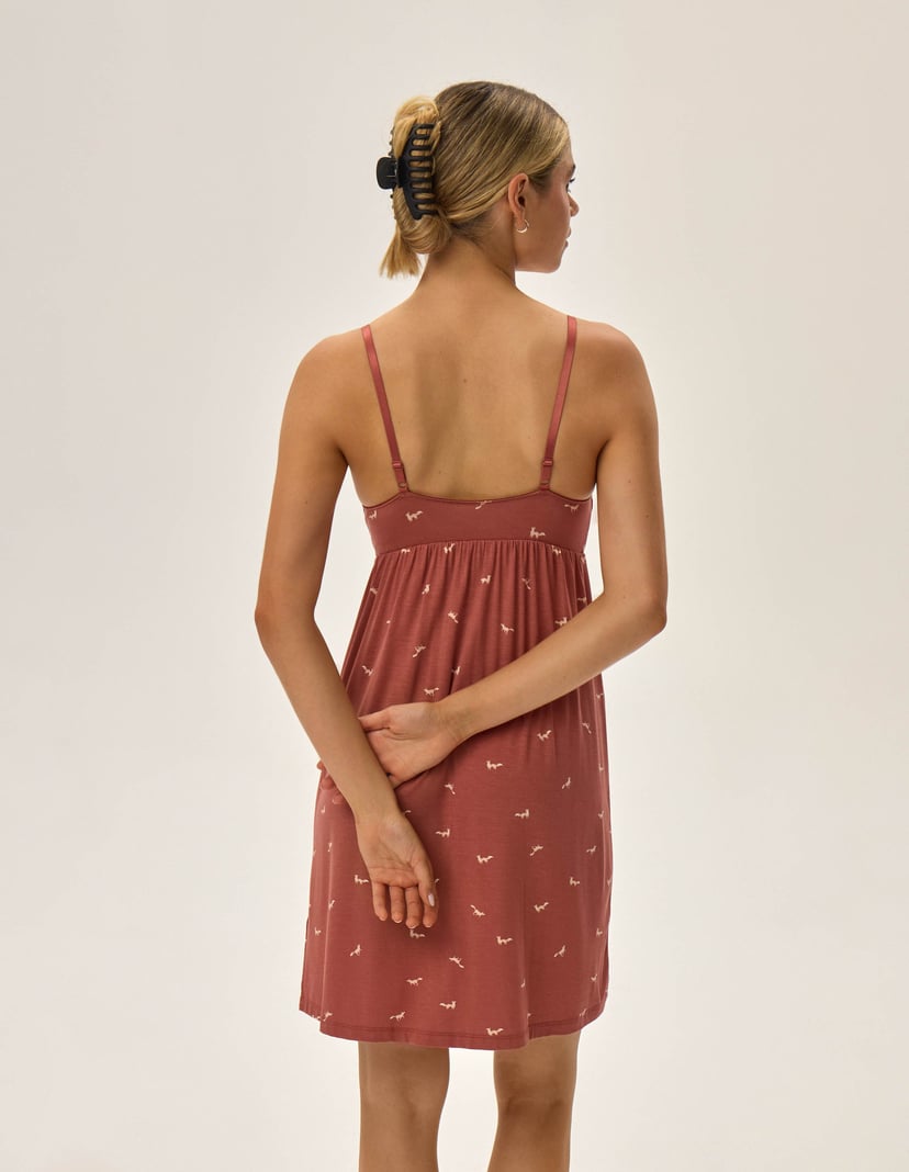 Nightgown Jayden maroon 4