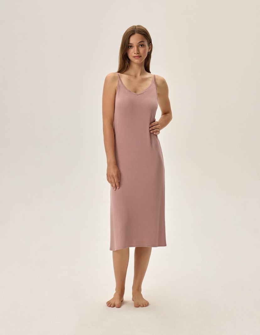 Dzianinowa sukienka Farita pink 1