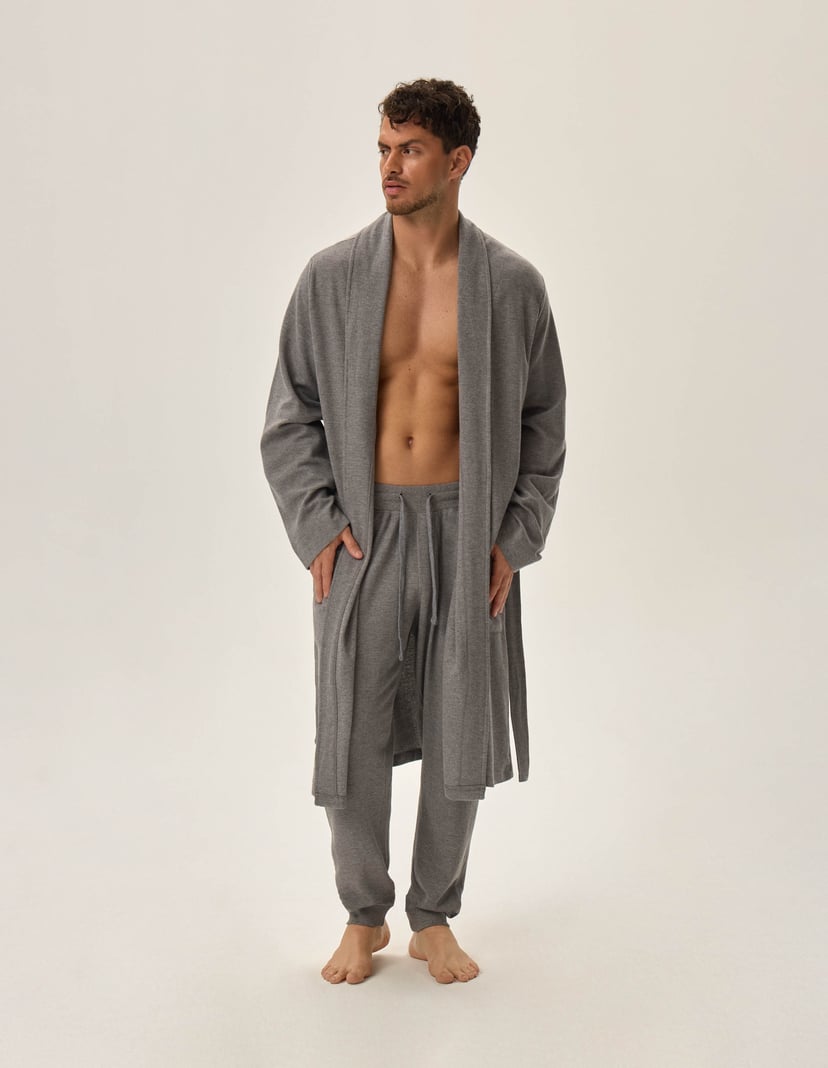 Bathrobe Home Grey 2