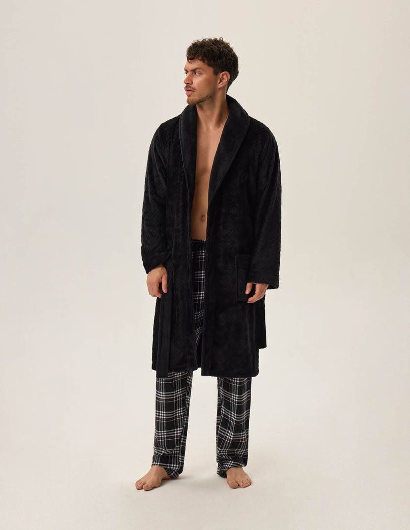 Bathrobe Huge Black 1