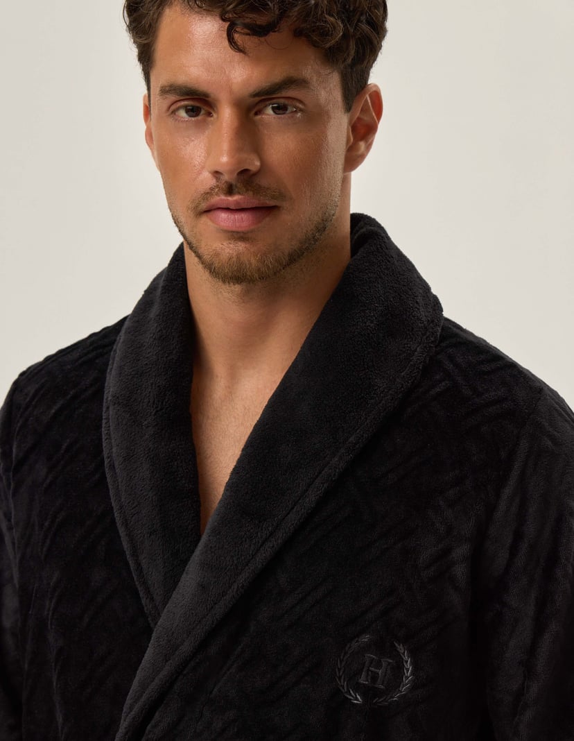 Bathrobe Huge Black 4