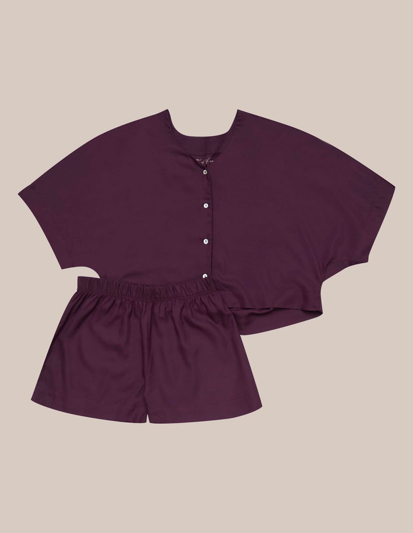 Piżama Fleur fioletowy 5