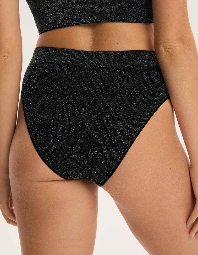 High-waisted panties Bloovii Hi-Shine Black 3
