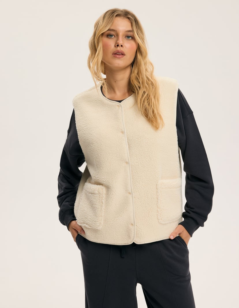 Vest Bloovii Sherpa cream 6