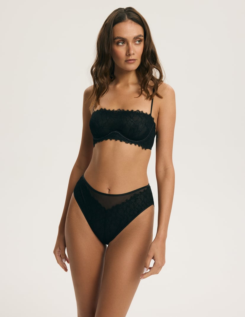 High-waisted panties Cmon Black 1