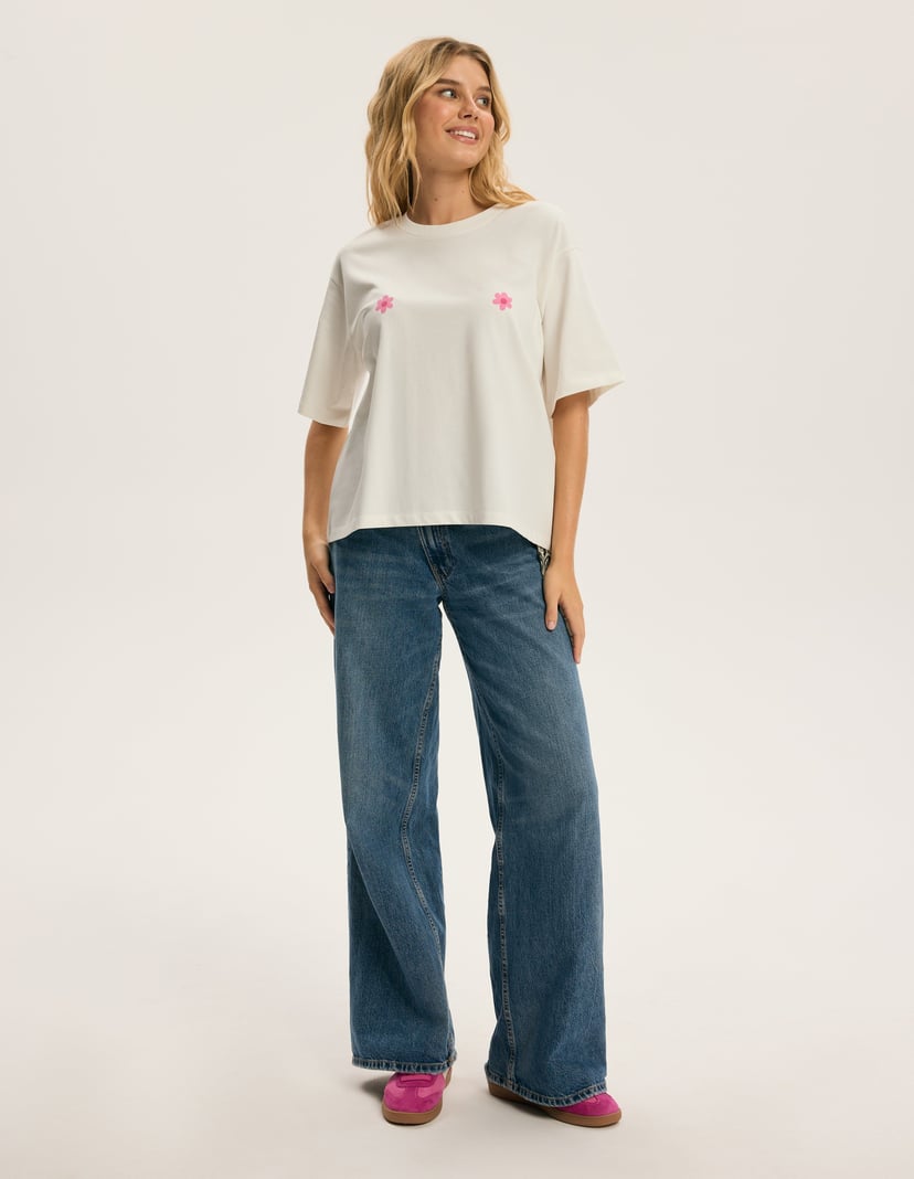 Koszulka Pink Bloom cream 8