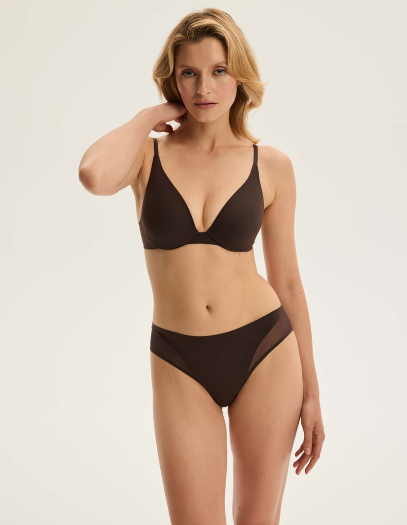 Padded bra Cleary brown 3
