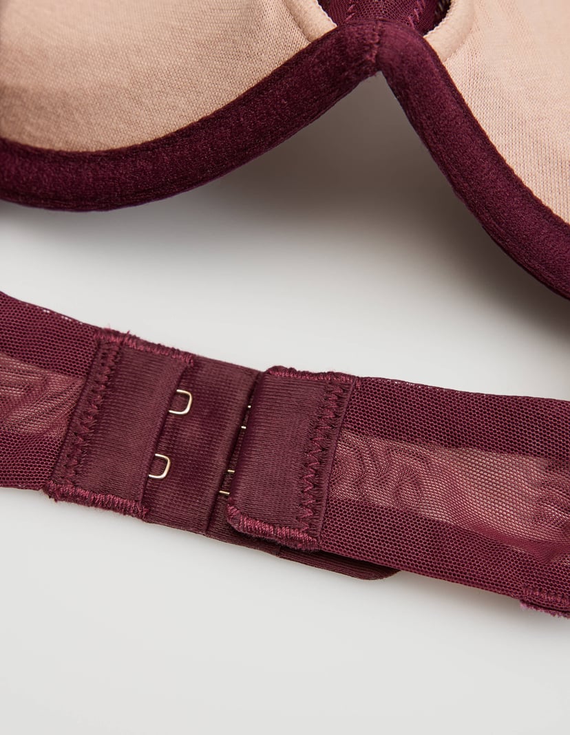 Push-up bra Crown maroon 7