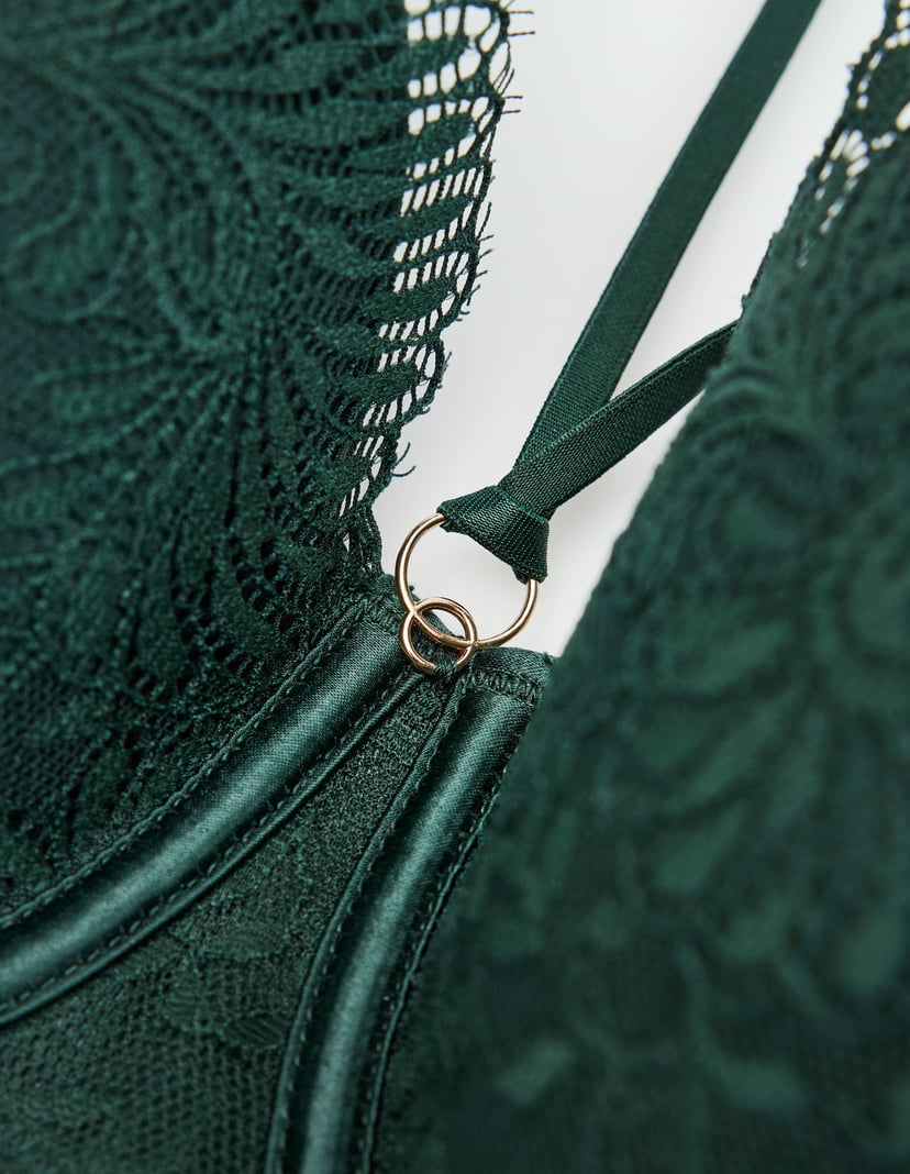 Biustonosz usztywniany Cheer zielony 7