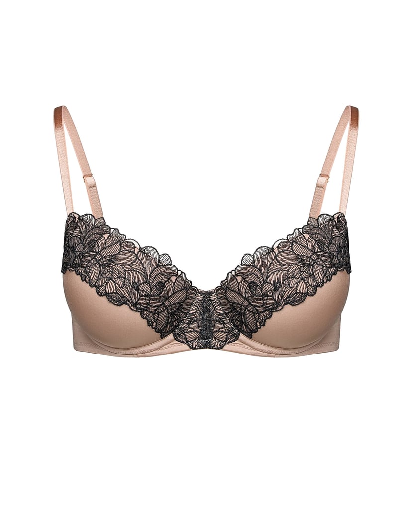 Biustonosz push-up Century beżowy 7