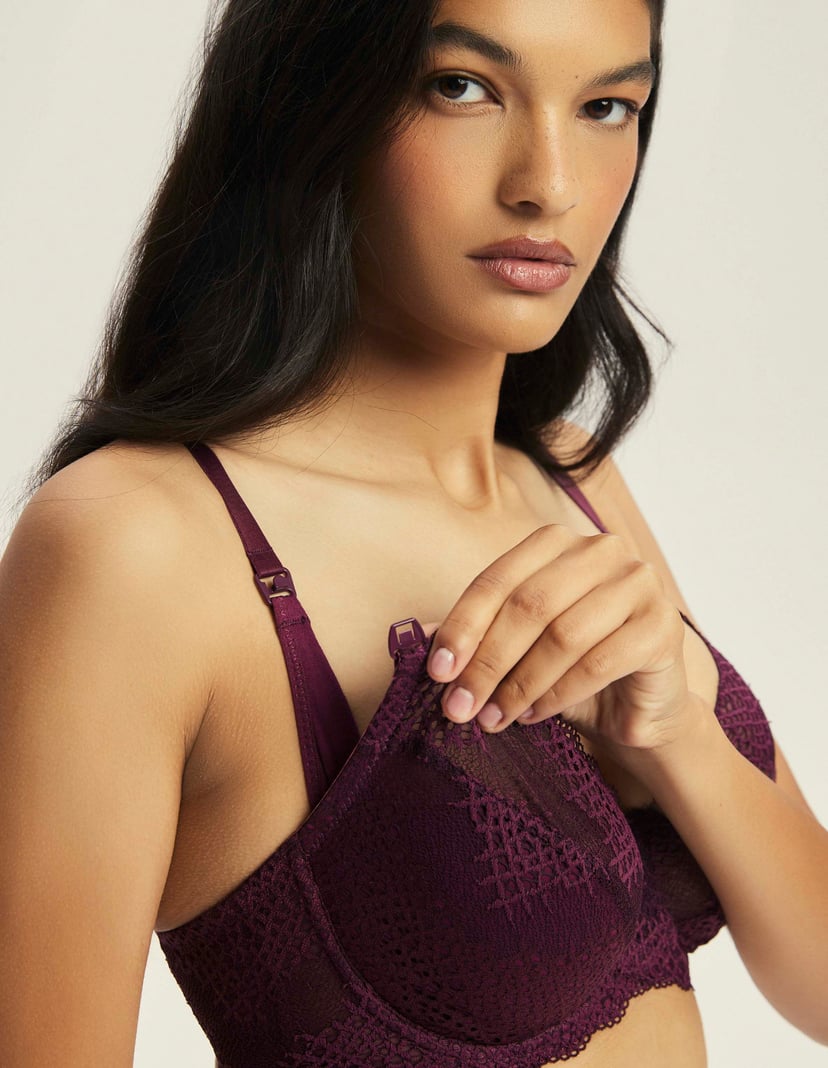 Maternity bra Caris maroon 3