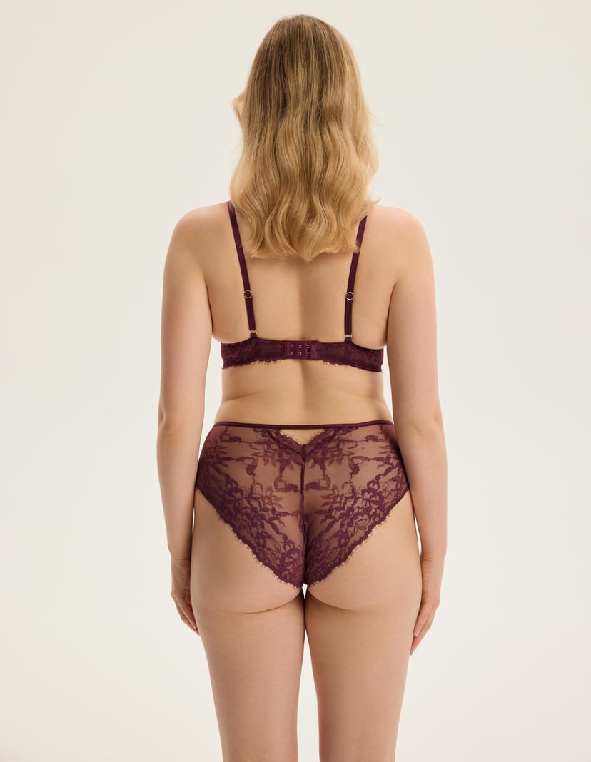 High-waisted panties Cloe maroon 4