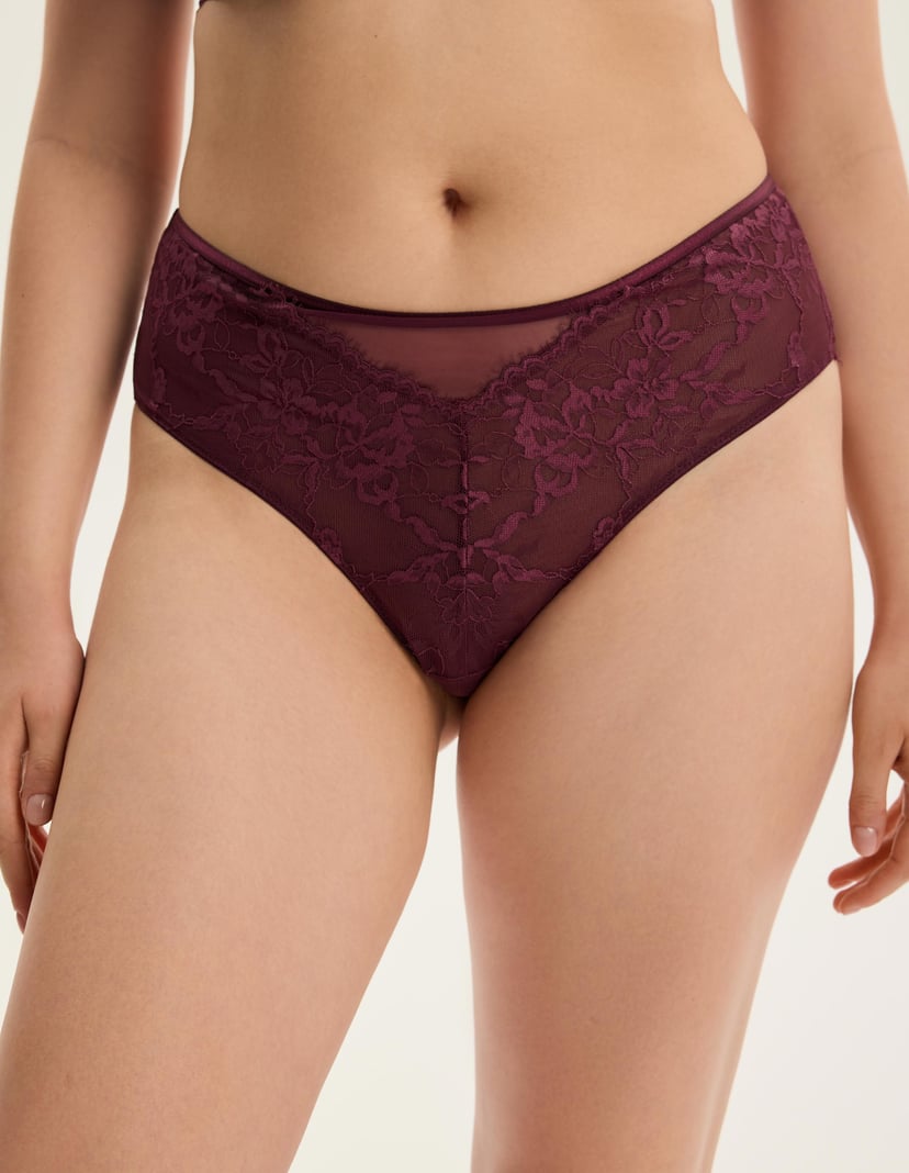 High-waisted panties Cloe maroon 2
