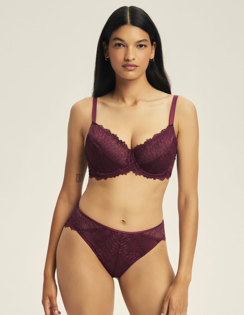 Soft bra Ofiel maroon 1