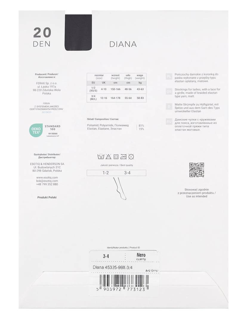Pończochy Joanna Krupa Diana 20 DEN Black 3