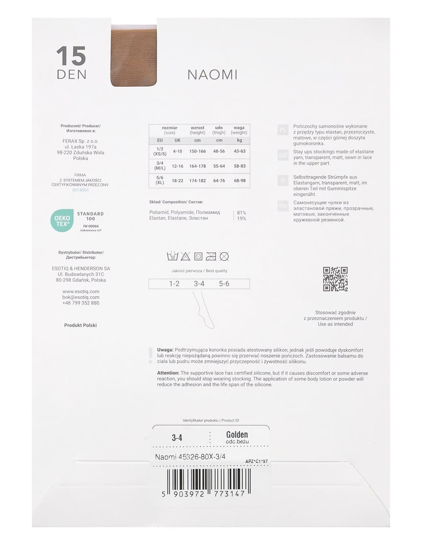 Pończochy Joanna Krupa Naomi 15 DEN Beige 3