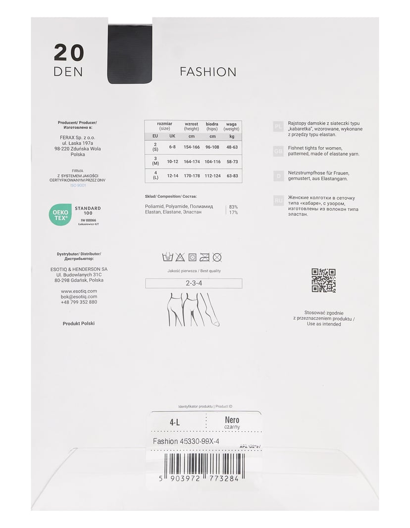 Tights Joanna Krupa Fashion 20 DEN Black 4