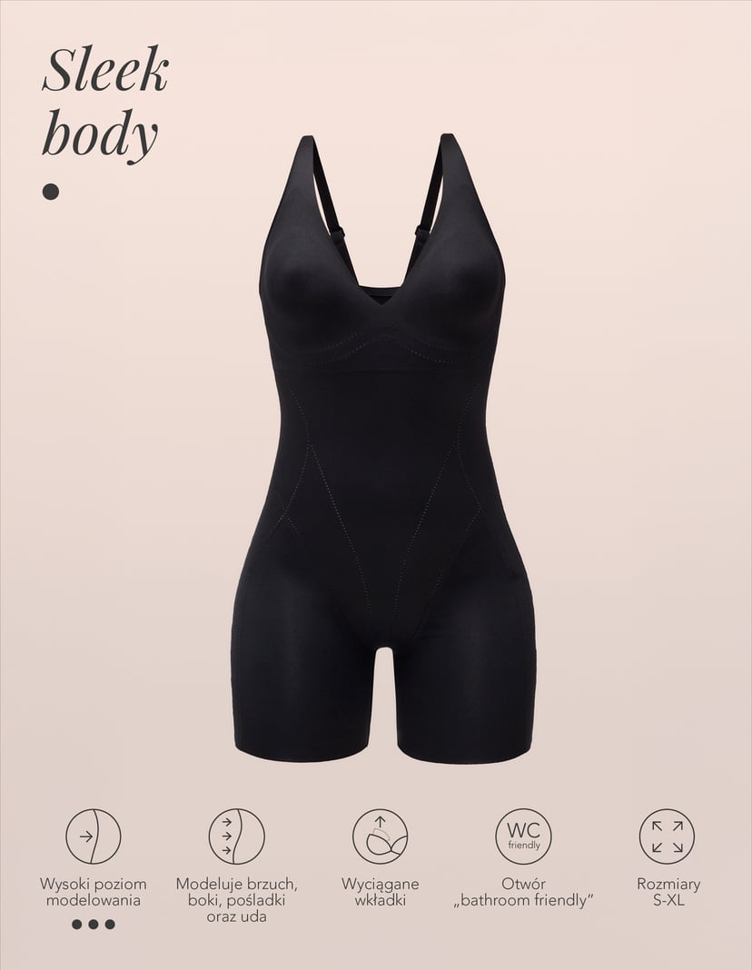 Shaping body Sleeky Black 10