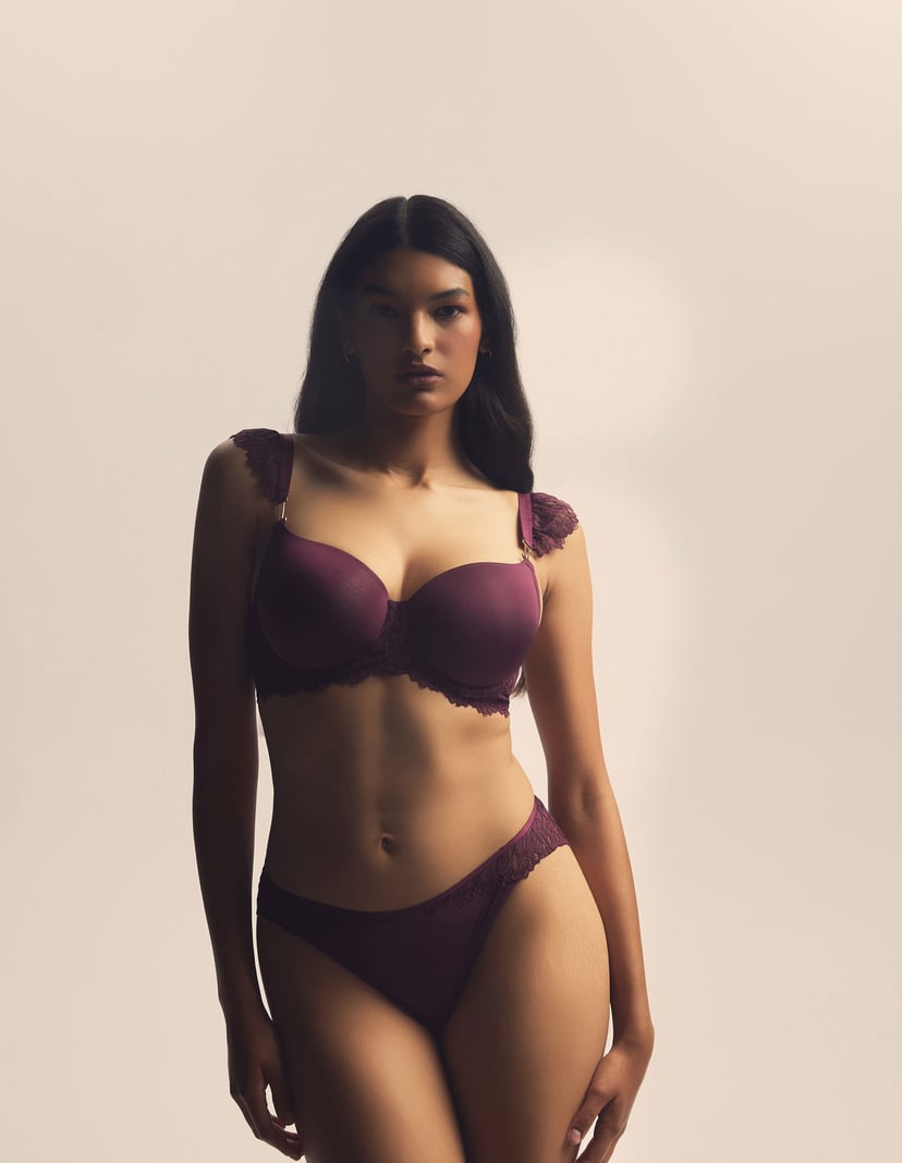 Thongs Crown maroon 1