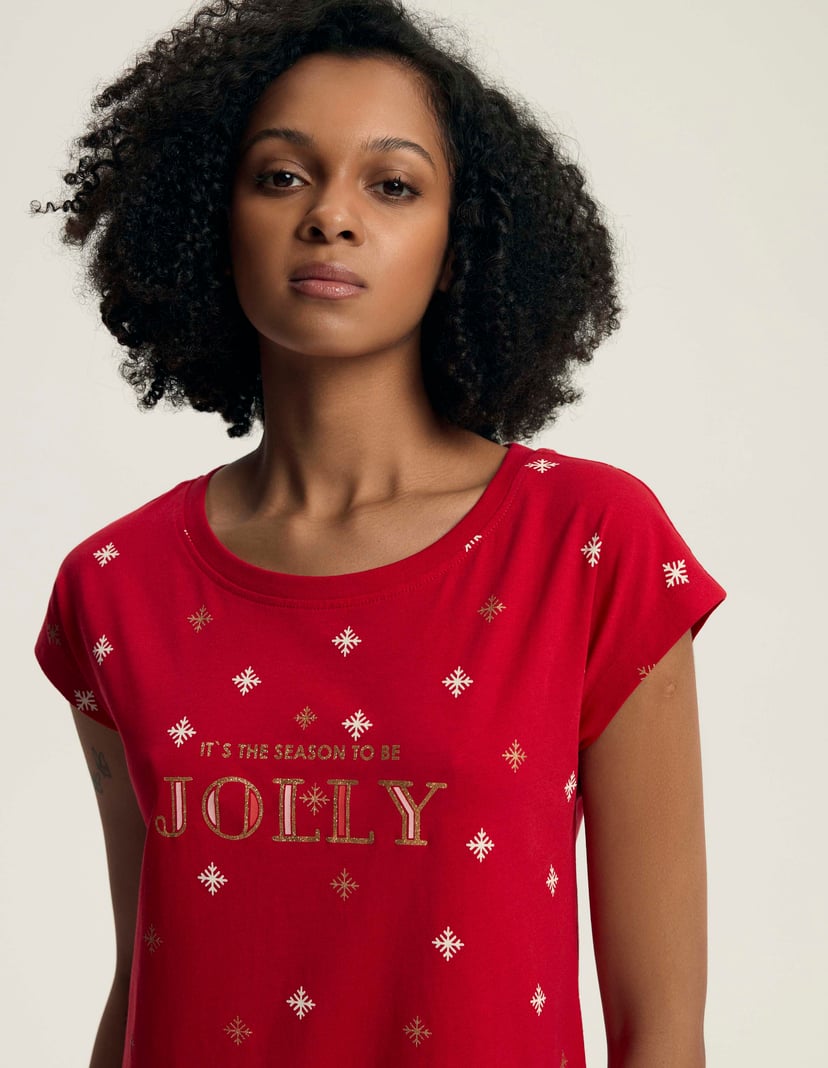 Koszula Nocna Dotie czerwony 2