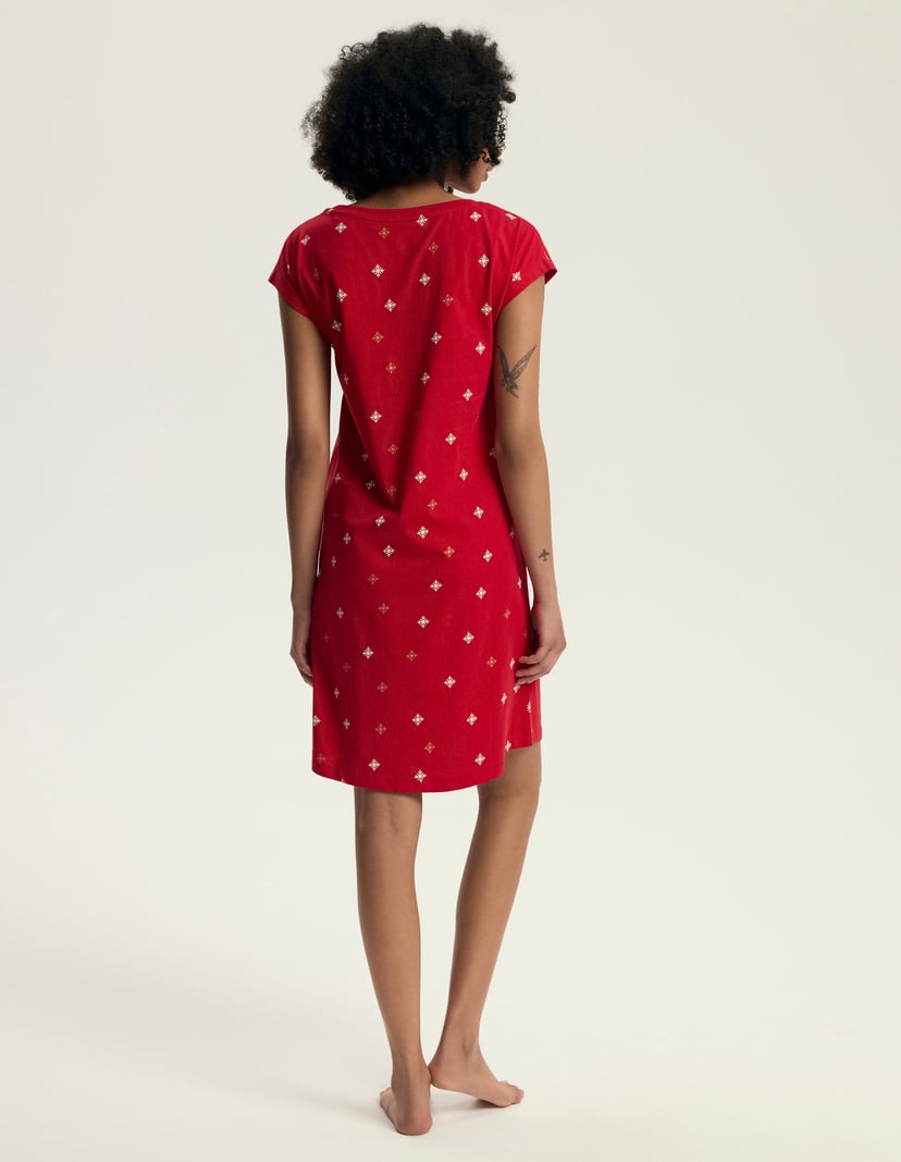 Koszula Nocna Dotie czerwony 3