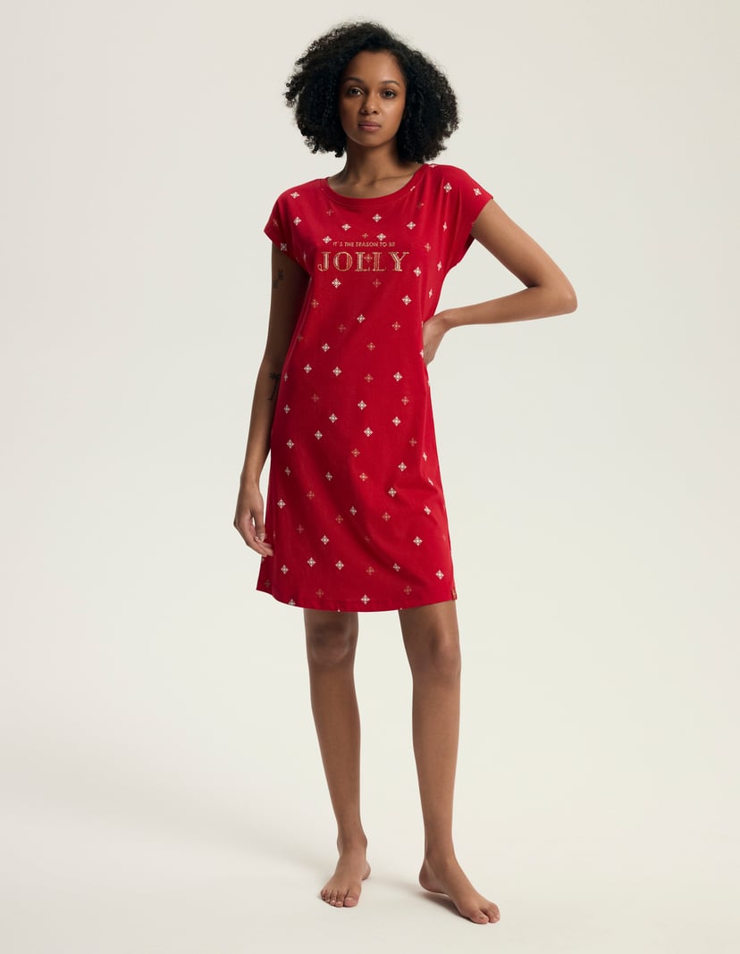 Koszula Nocna Dotie czerwony 4