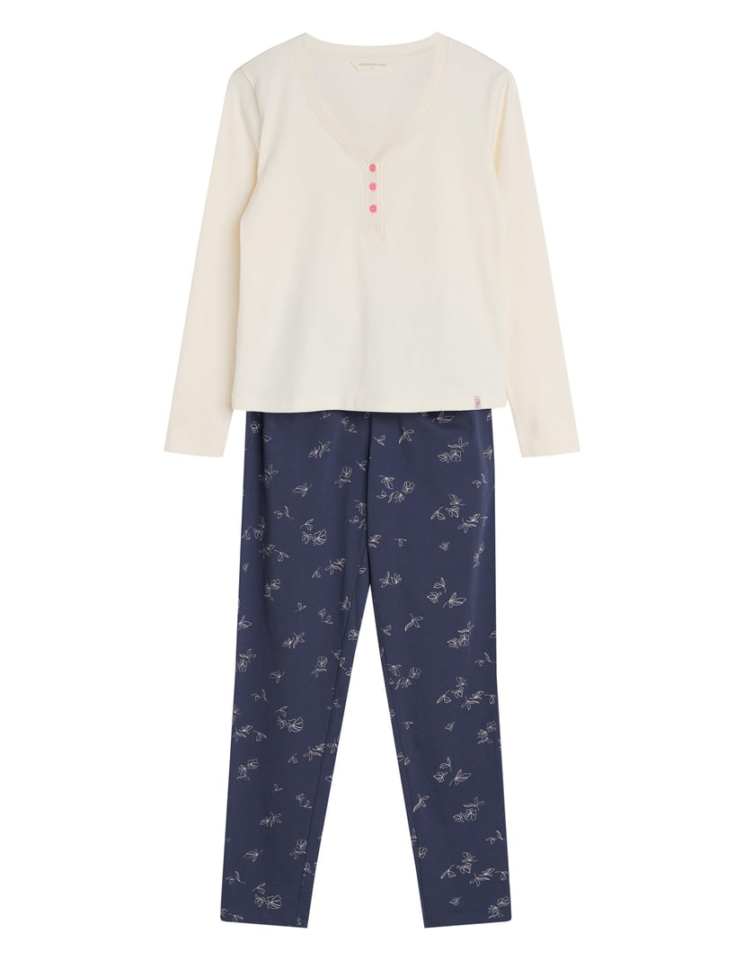 Piżama Delanie kremowy 6