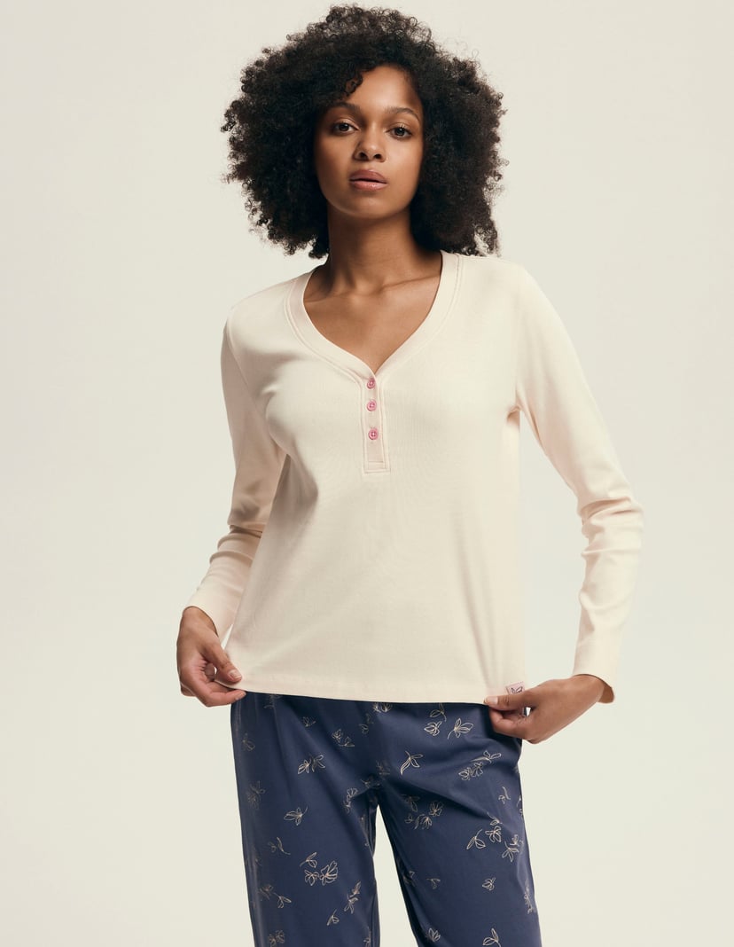 Piżama Delanie kremowy 1