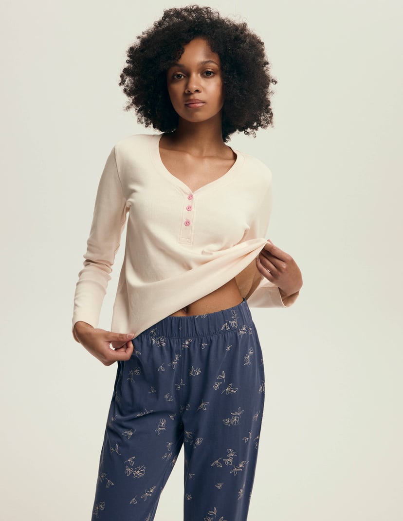 Piżama Delanie kremowy 2