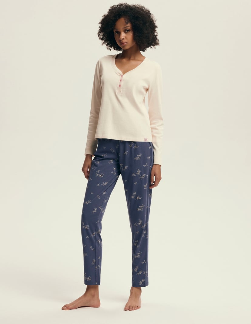 Piżama Delanie kremowy 5