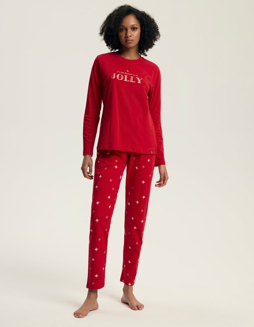 Piżama Dotie czerwony 4