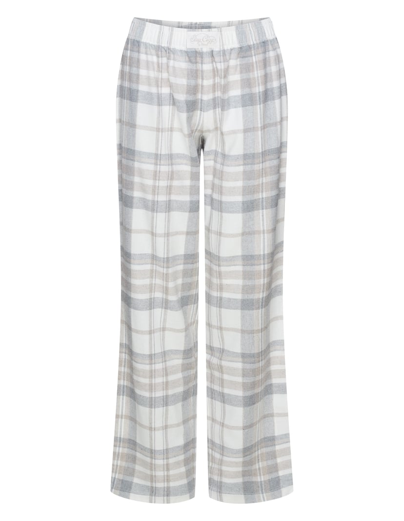 Midreams Plaid Pajama Pants cream 6