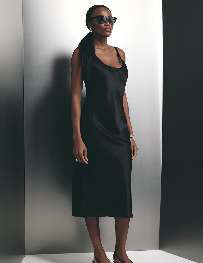 Silk Nightdress Nightdew Black 1