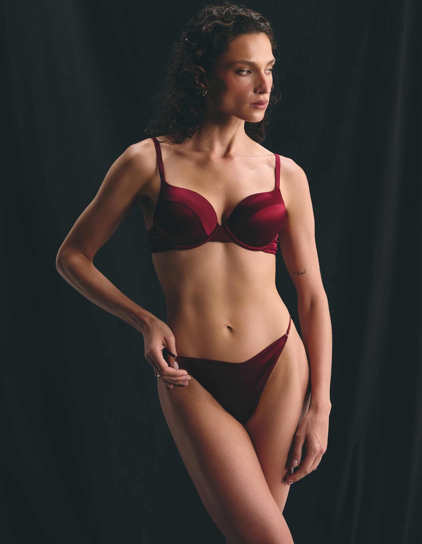 Mistique Silk Thongs Red 1