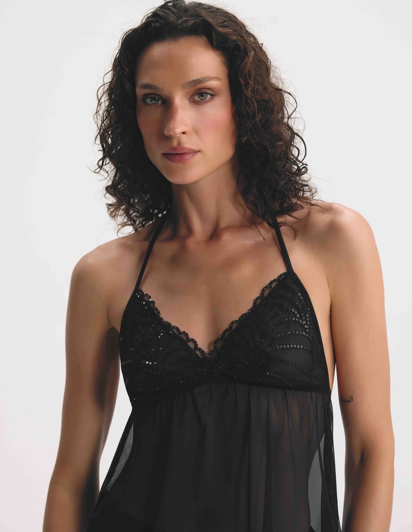 Pyjamas krótka Sparklychic Black 2