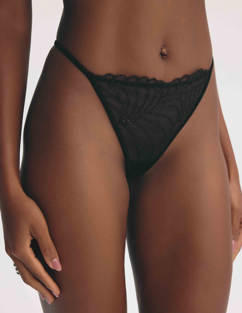 Thongs Middle Black 2